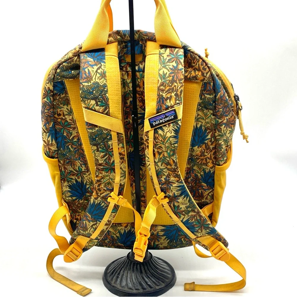 PATAGONIA Yellow Floral Atom 20L Botanical School Travel Backpack Medium - Picture 4 of 6